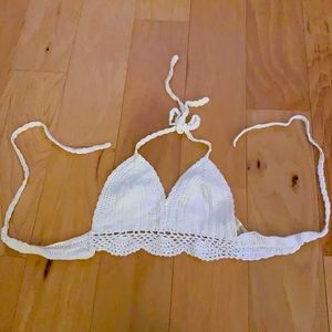 Crochet bikini top